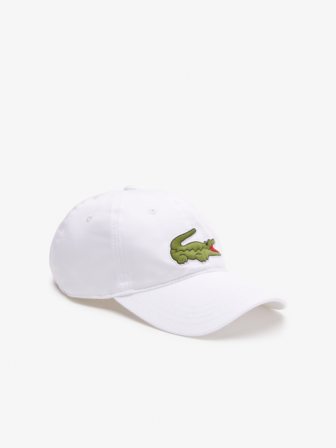 

Lacoste Men Brand Logo Printed Pure Cotton Baseball Cap, White