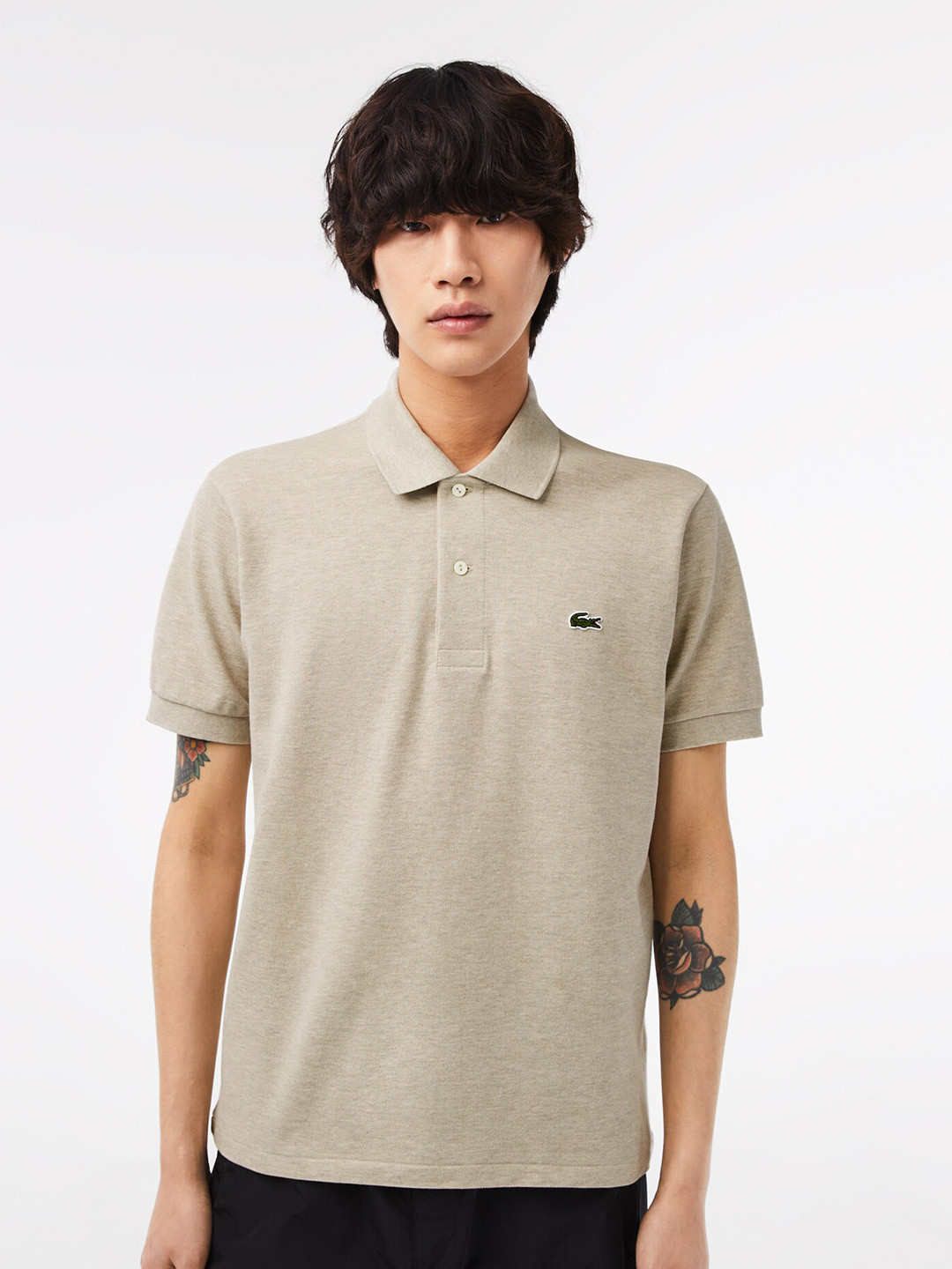 

Lacoste Polo Collar Pure cotton T-shirt, Beige