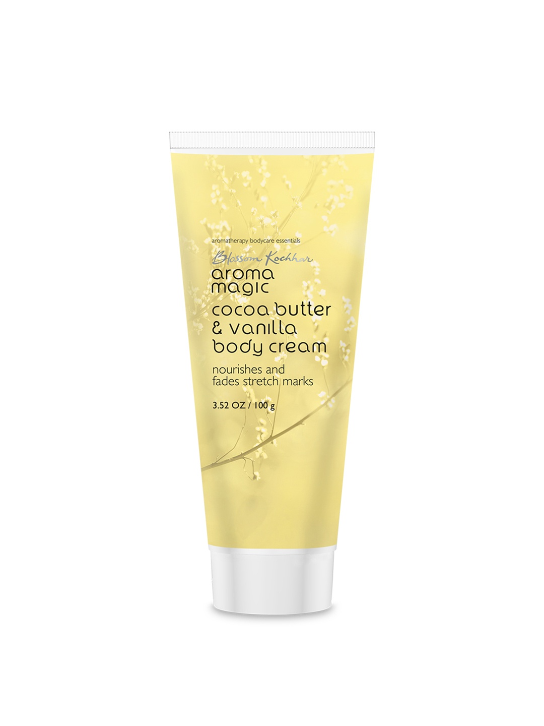 

Aroma Magic Cocoa Butter & Vanilla Body Cream - Nourishes & Fades Stretch Marks - 100g, Yellow