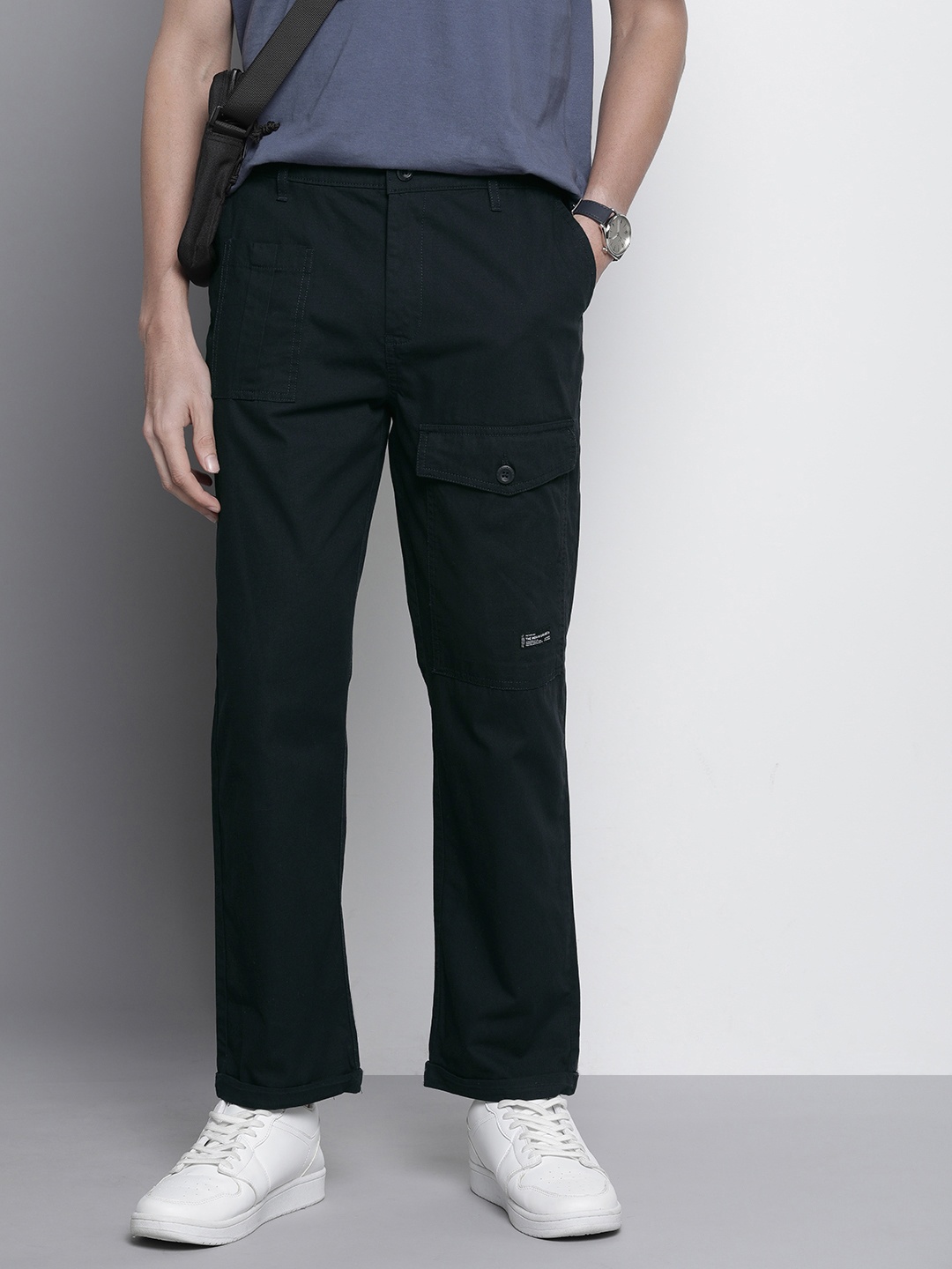 

The Indian Garage Co Relaxed Chinos Trousers, Navy blue