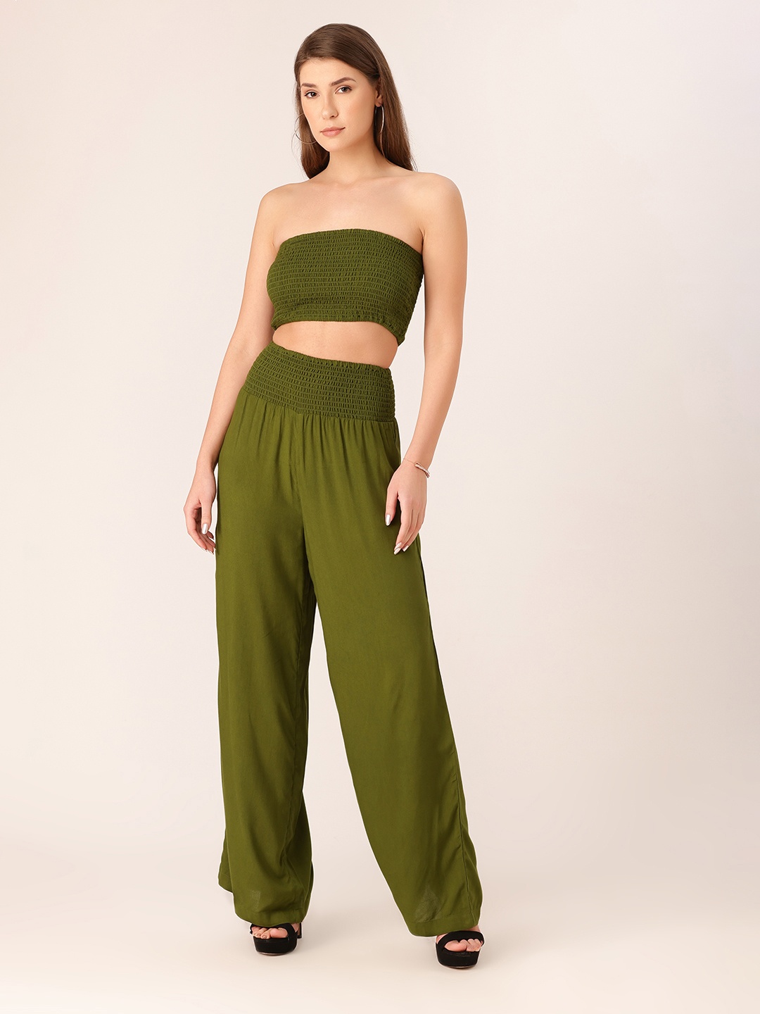 

DressBerry Tube Top and Palazzo, Green