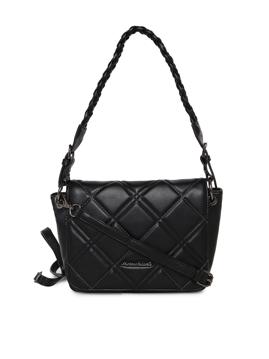 

Marina Galanti PU Structured Shoulder Bag with Quilted, Black