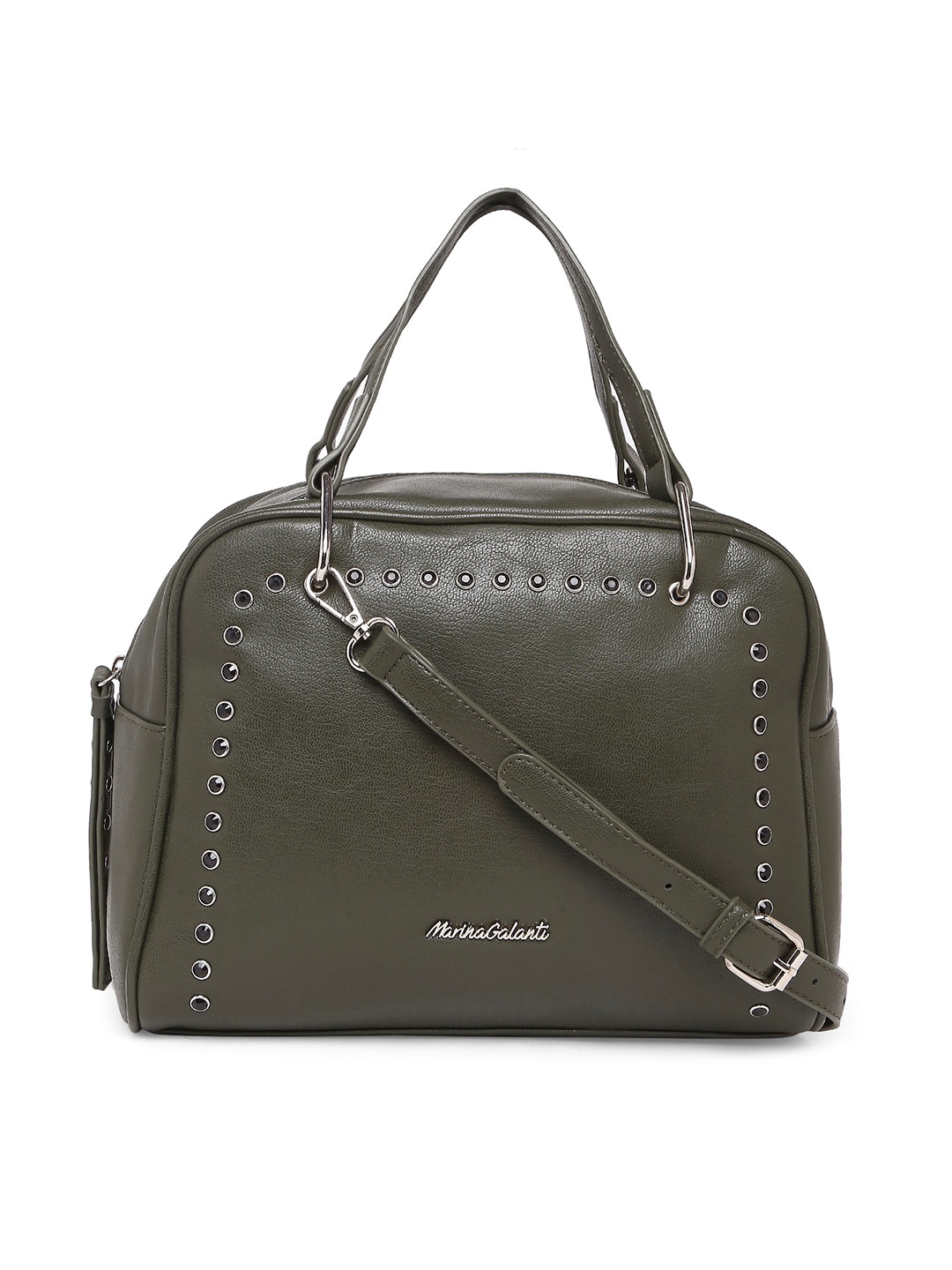 

Marina Galanti Textured Structured Handheld Bag, Green