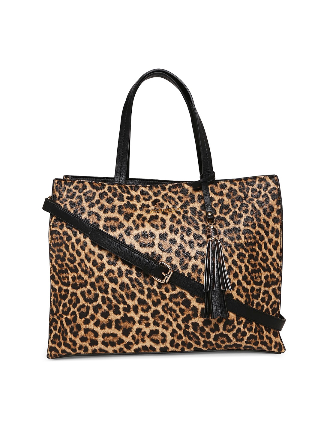 

Marina Galanti Animal Printed Midnight Sonata Tote Bag With Tasselled, Brown