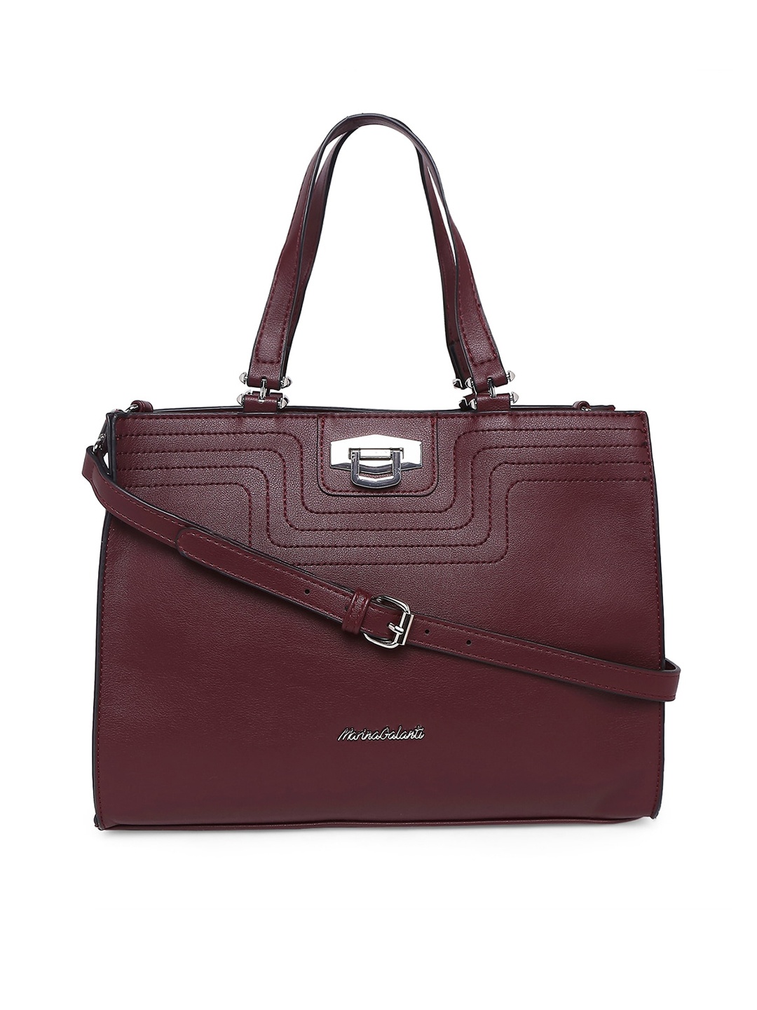Marina Galanti Midnight Sonata Soft Shoulder Bag, Maroon