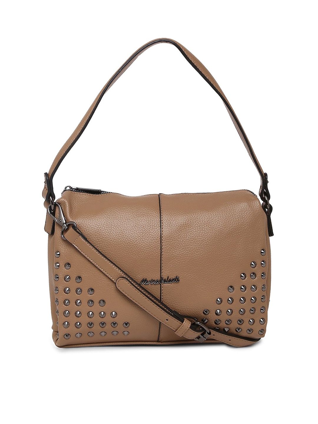 

Marina Galanti Structured Embellished Shoulder Bag, Brown