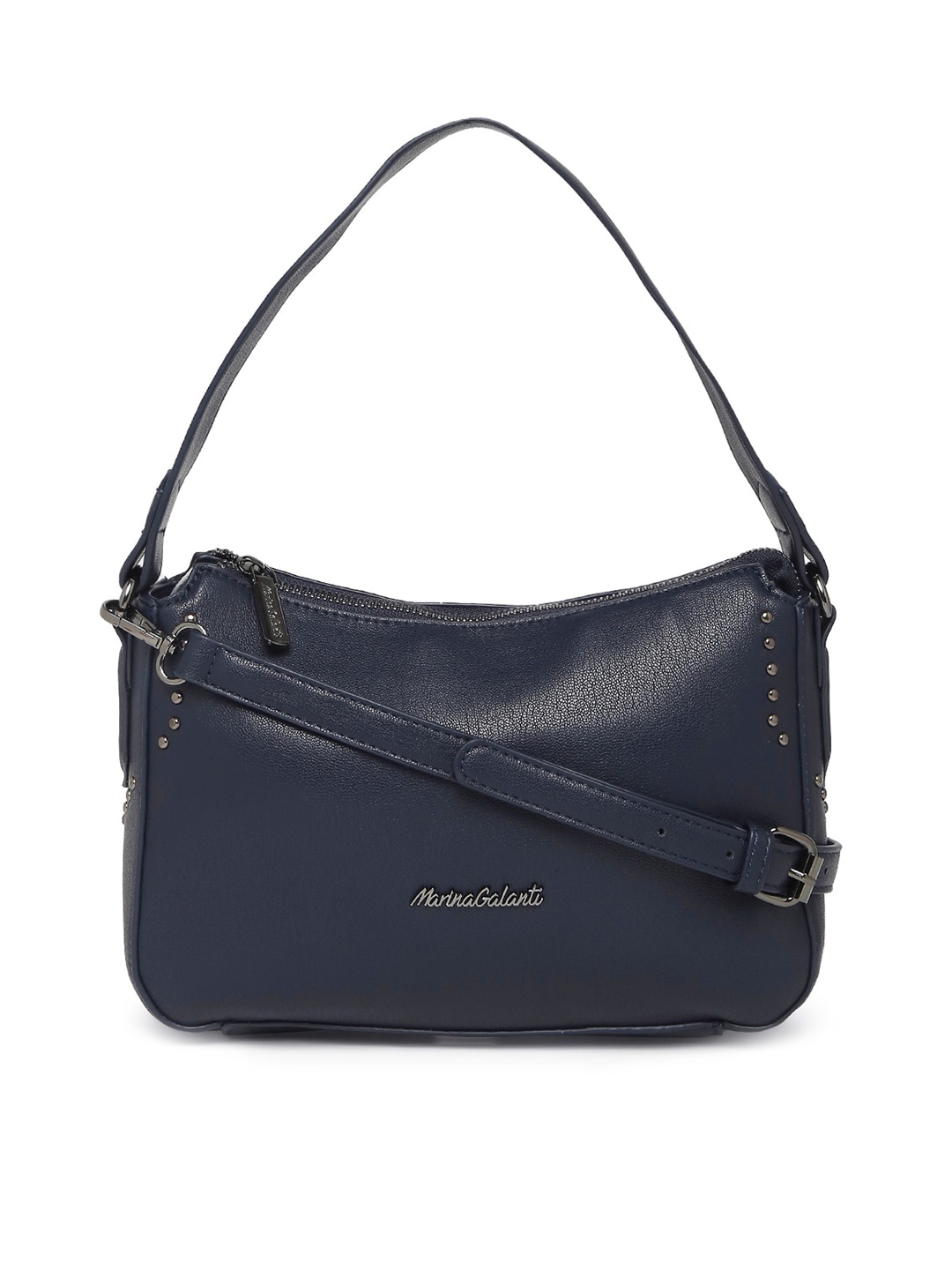 

Marina Galanti Structured Embellished Shoulder Bag, Navy blue