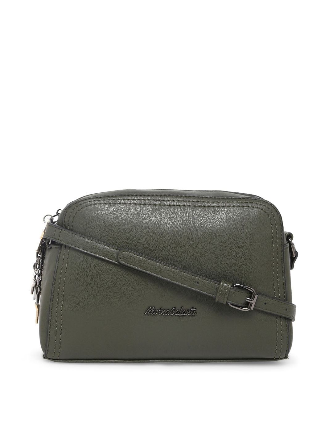 

Marina Galanti Textured Structured Sling Bag, Green