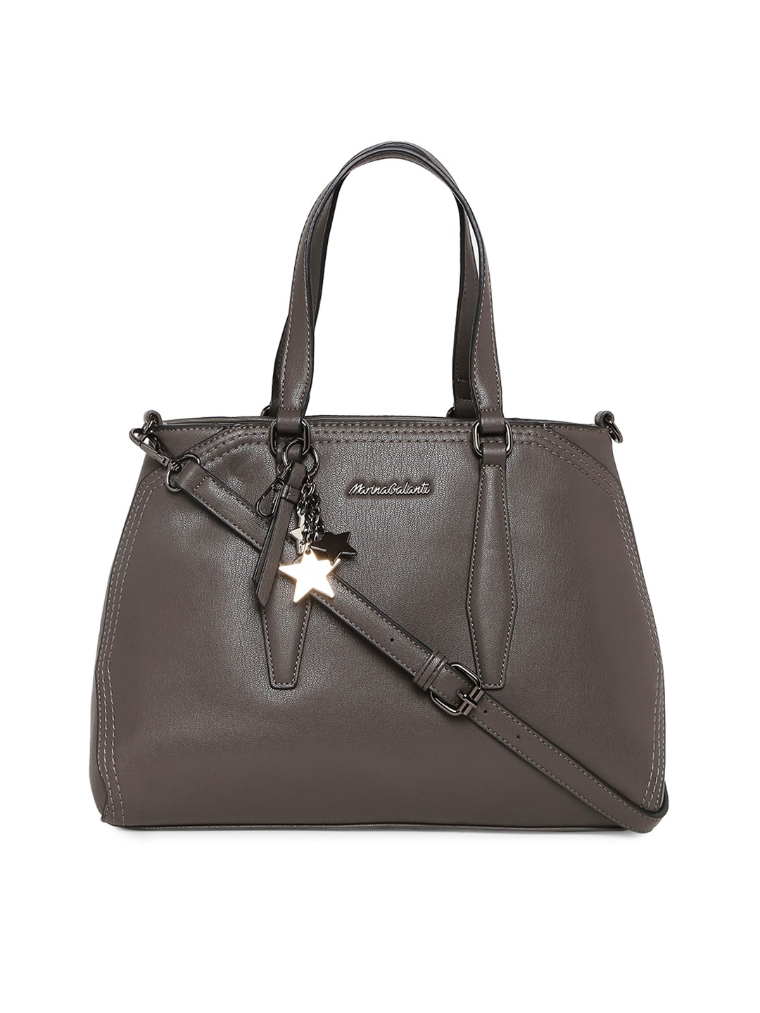 

Marina Galanti Midnight Sonata Textured Structured Handheld Bag, Grey