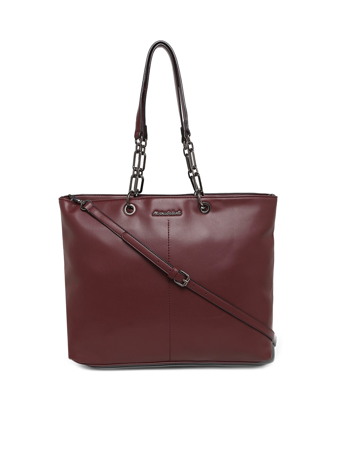 

Marina Galanti Structured Shoulder Bag, Maroon