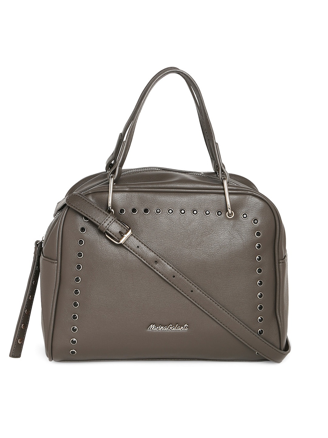 

Marina Galanti Structured Handheld Bag With Embellished Detail, Grey
