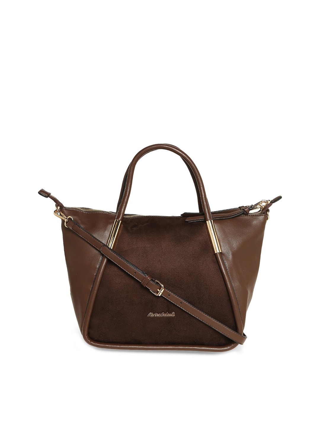

Marina Galanti Midnight Sonata Colourblocked Structured Handheld Bag, Brown