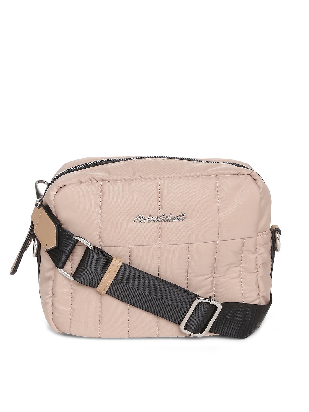 

Marina Galanti Structured Sling Bag With Quilted, Peach