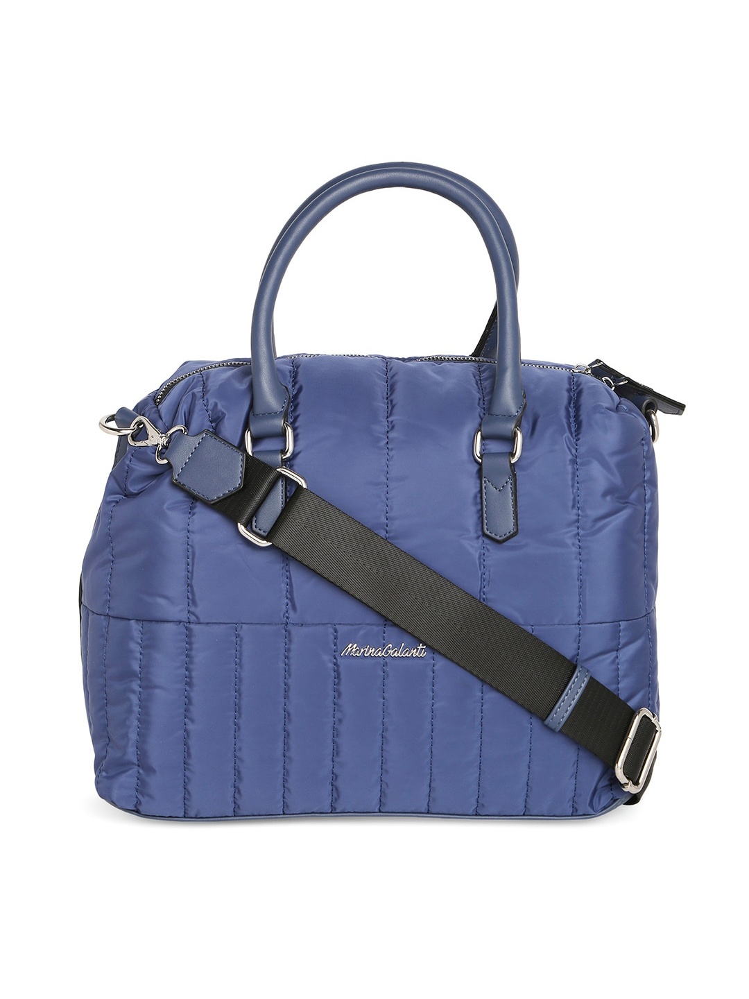 

Marina Galanti Textured Structured Handheld Bag With Quilted, Blue