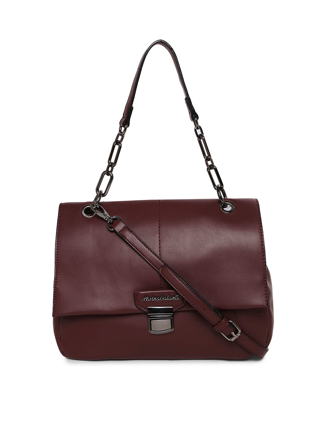 

Marina Galanti PU Structured Handheld Bag, Maroon