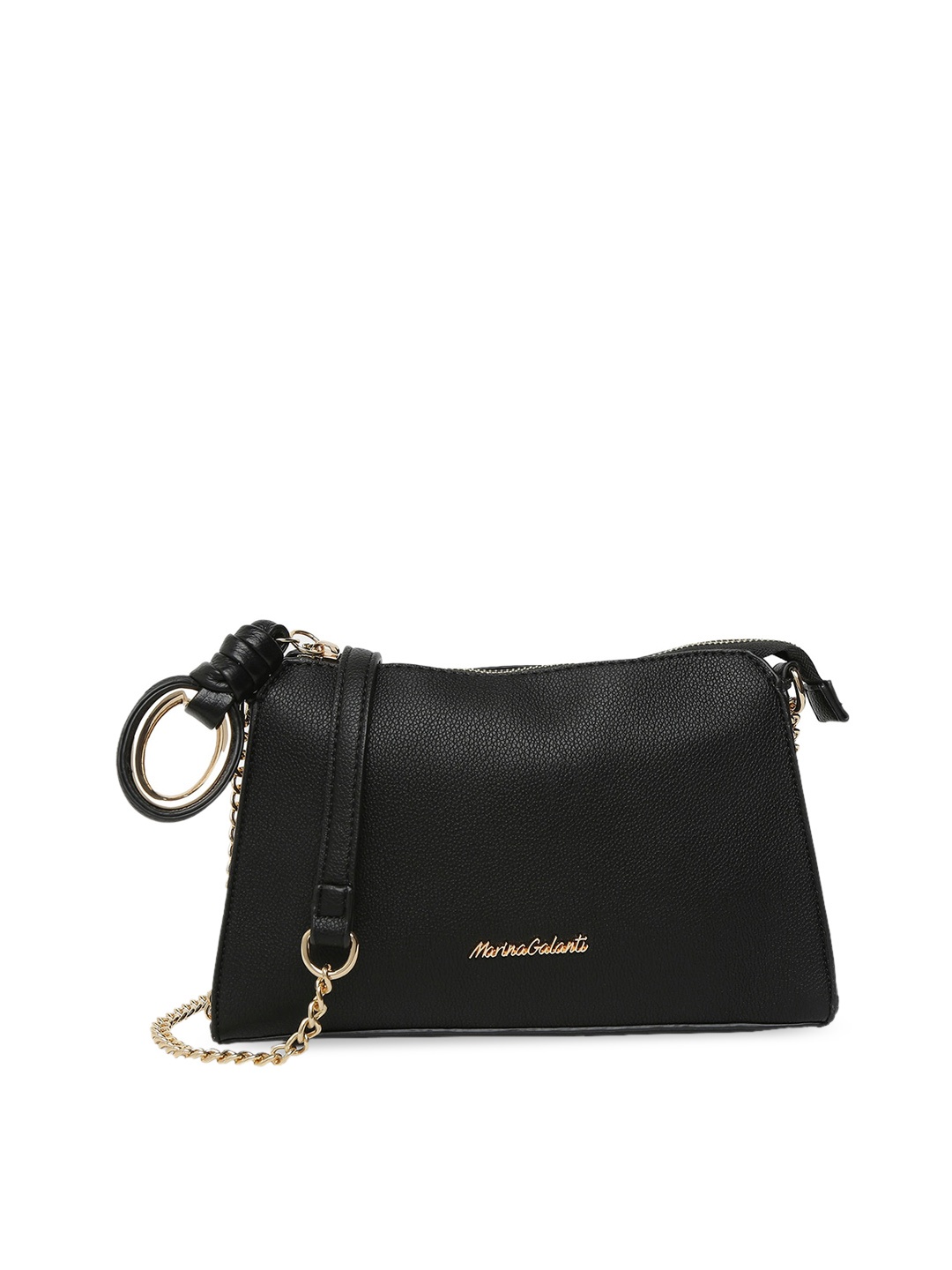 

Marina Galanti PU Structured Sling Bag, Black