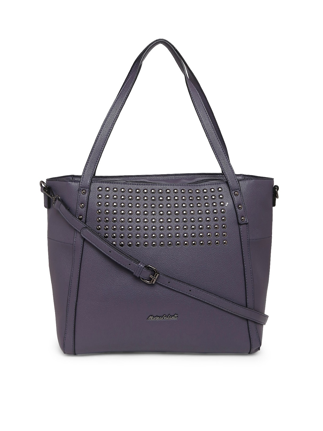 

Marina Galanti Embellished Structured Shoulder Bag, Purple