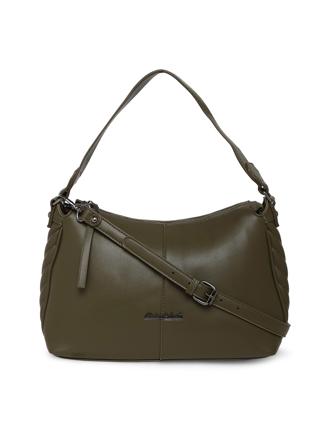 

Marina Galanti Textured Half Moon Hobo Bag, Green