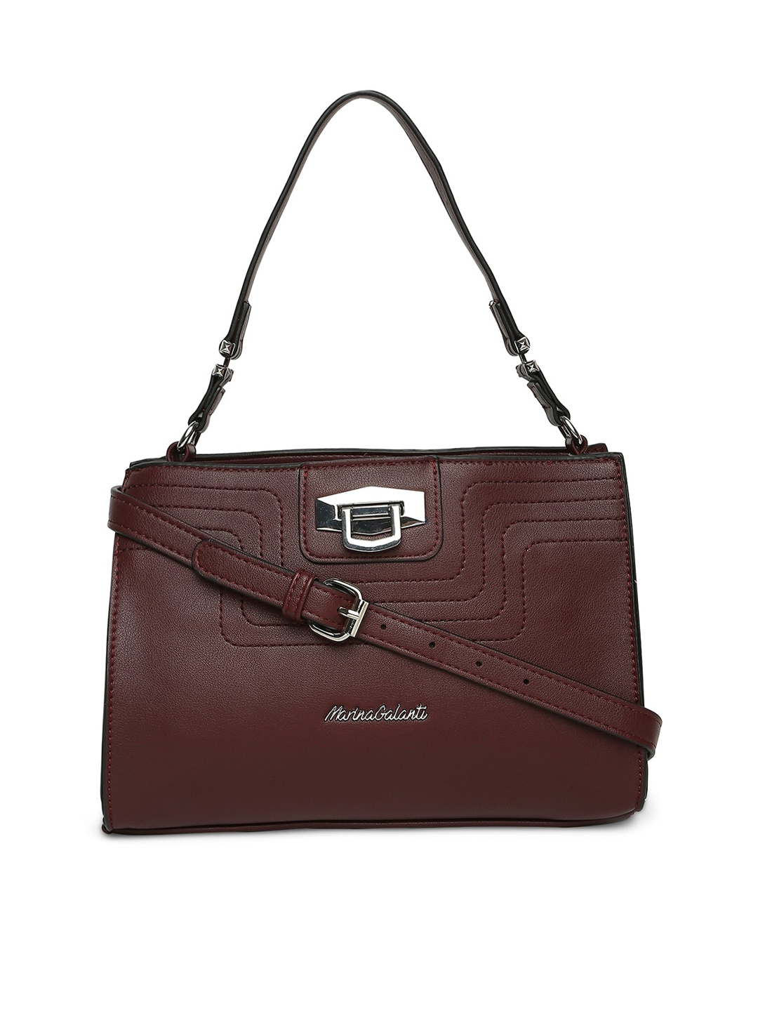

Marina Galanti Midnight Sonata Wine Soft One Size Handbag, Maroon