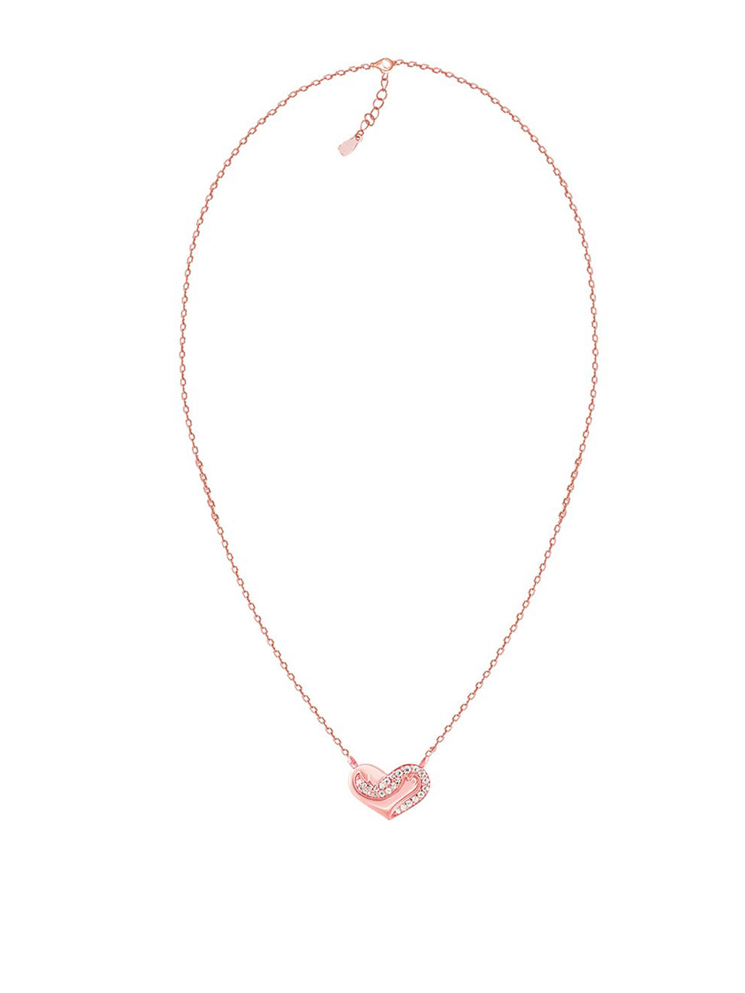 

GIVA 92.5 Sterling Silver Rose Gold-Plated CZ-Studded Jewellery Set