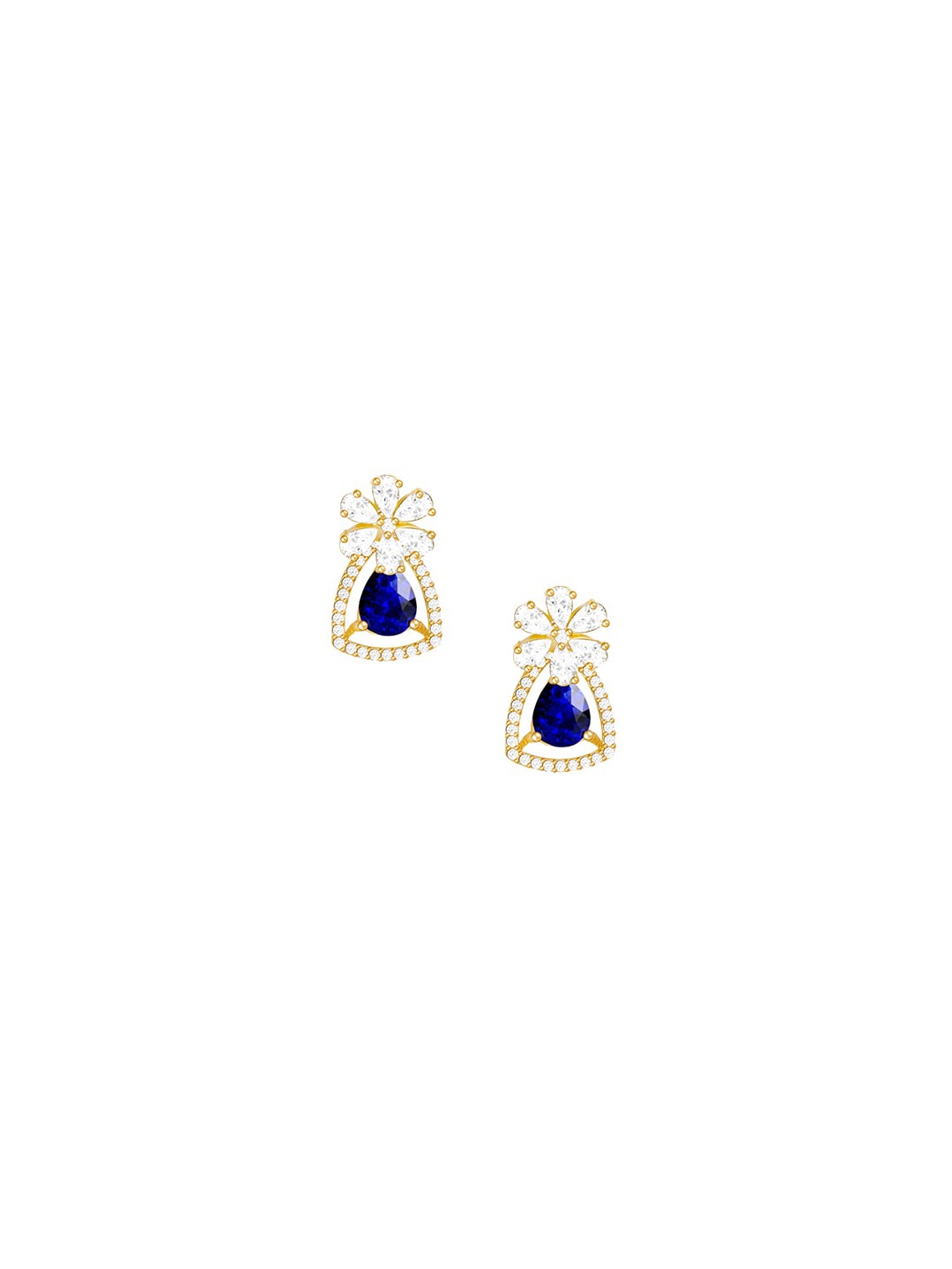 

GIVA Gold-Plated Contemporary Studs Earrings