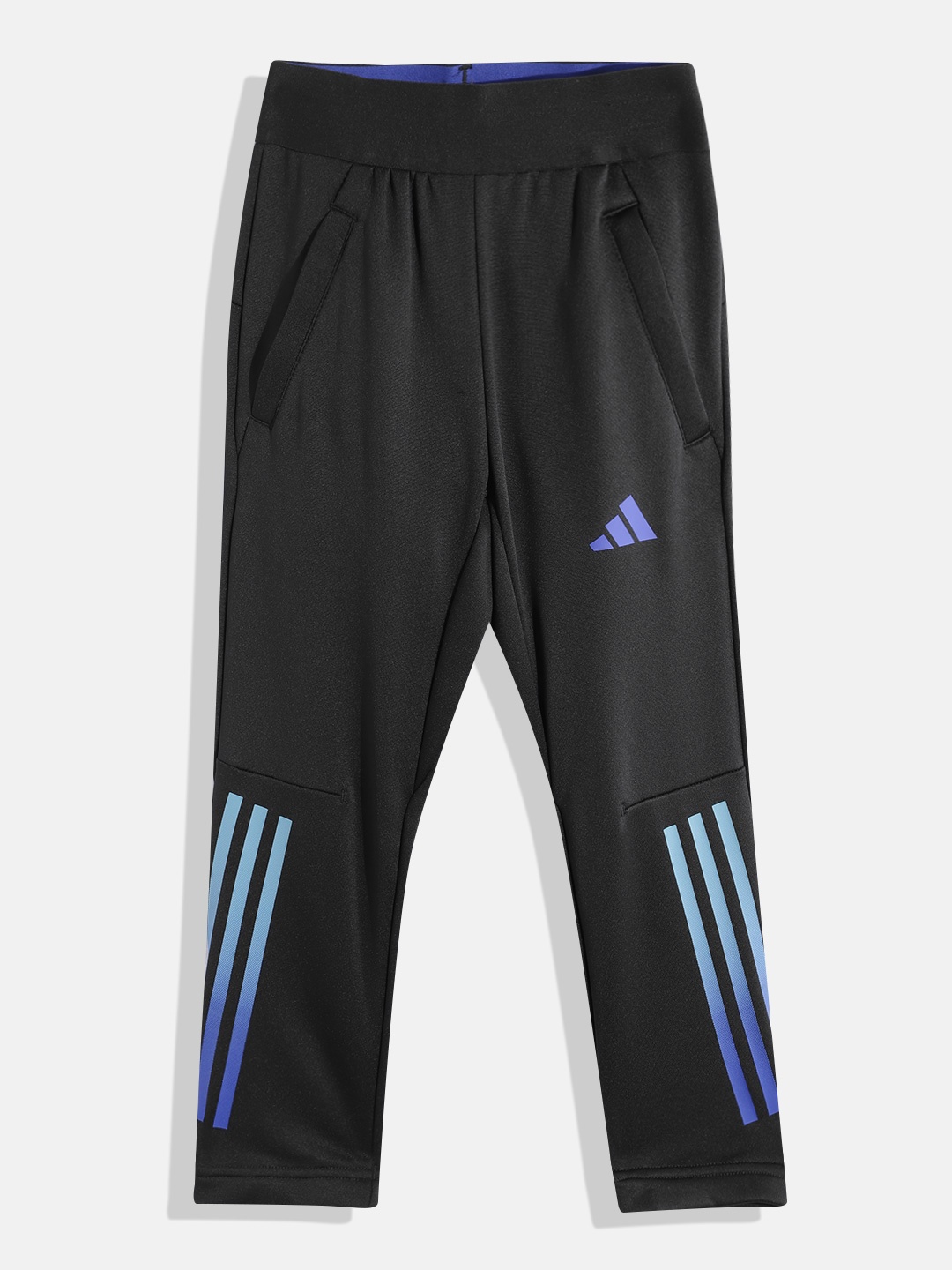 

ADIDAS Kids Striped U TI Aeroready Training Track Pants, Black