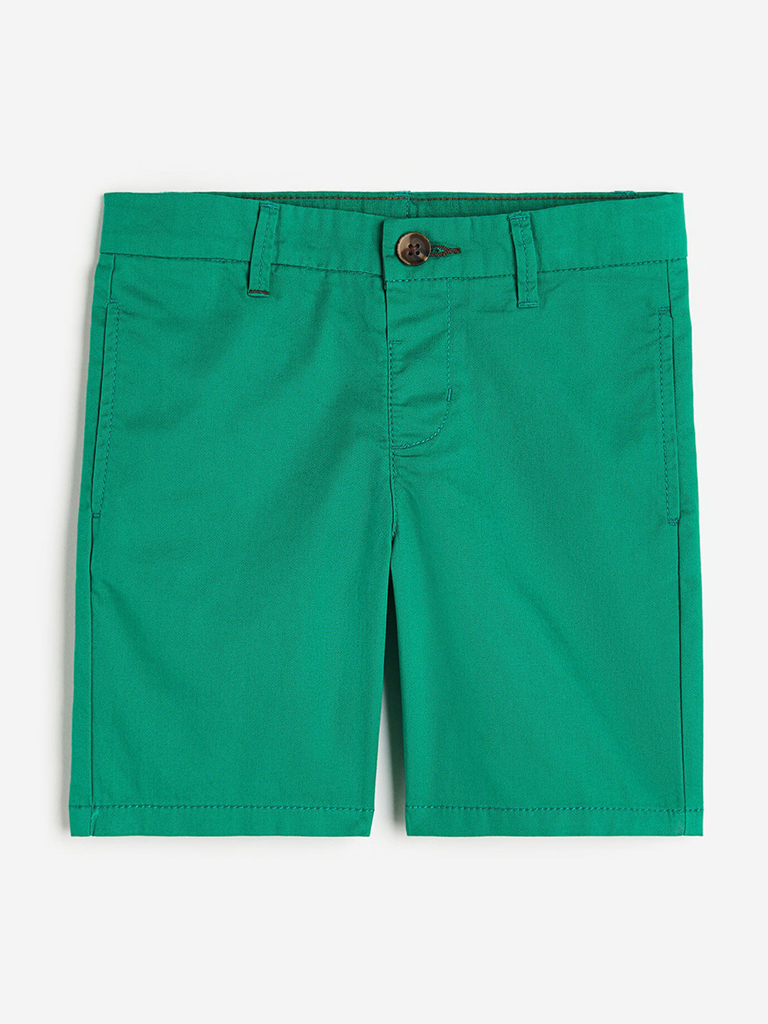 

H&M Boys Pure Cotton Chino Shorts, Green