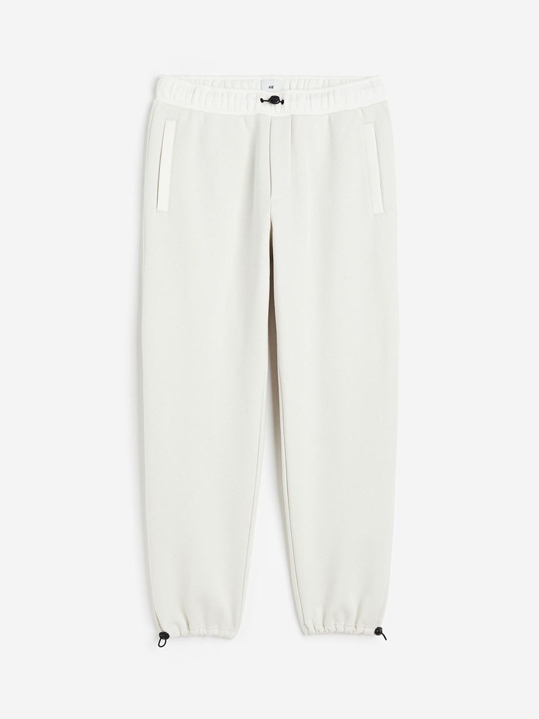 

H&M Men Relaxed Fit Joggers, White