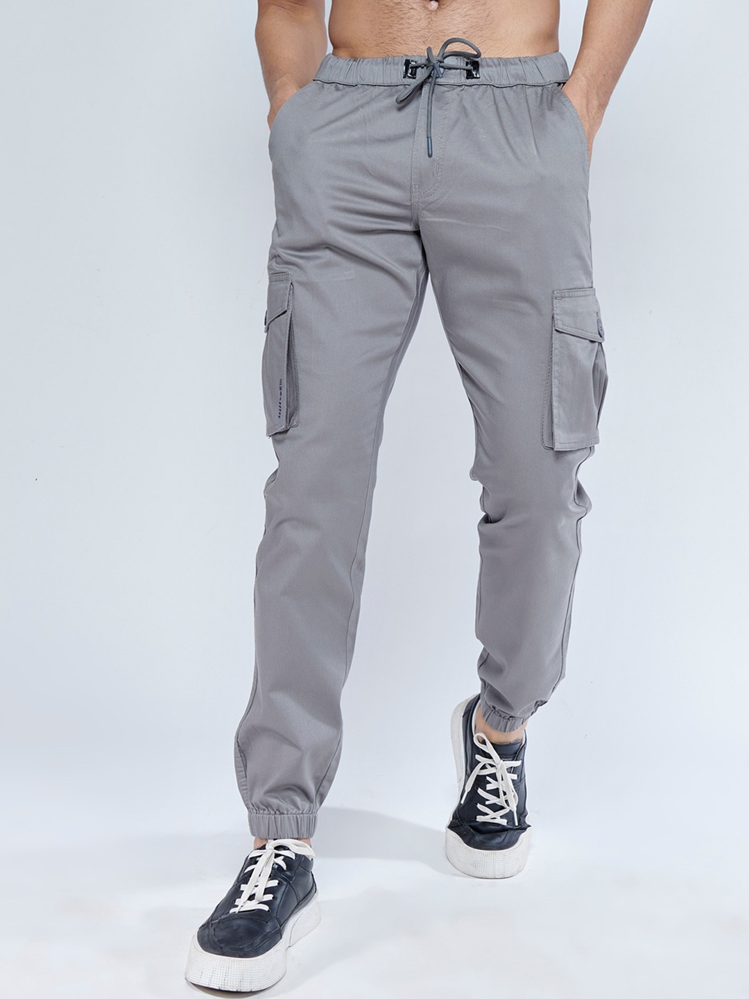 

MARK & ALBERT Men Urban Slim Fit Cotton Jogger, Grey