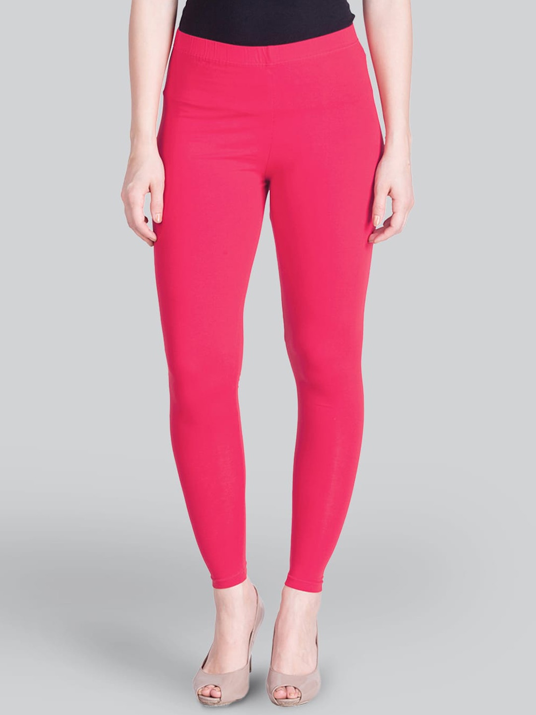 

LYRA Women 4-Way Stretch Ankle-Length Leggings, Pink