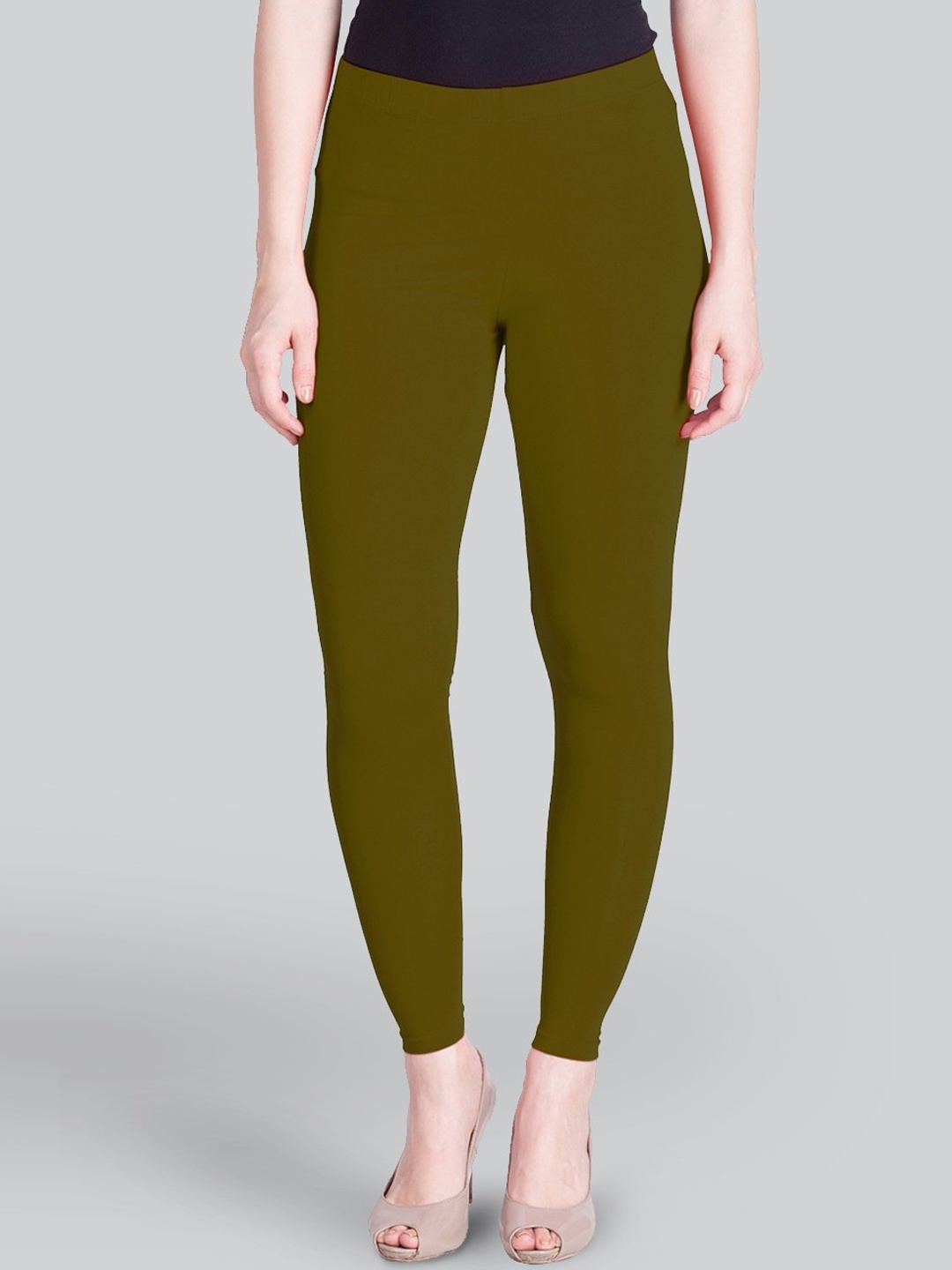 

LYRA Women 4-Way Stretch Ankle-Length Leggings, Green