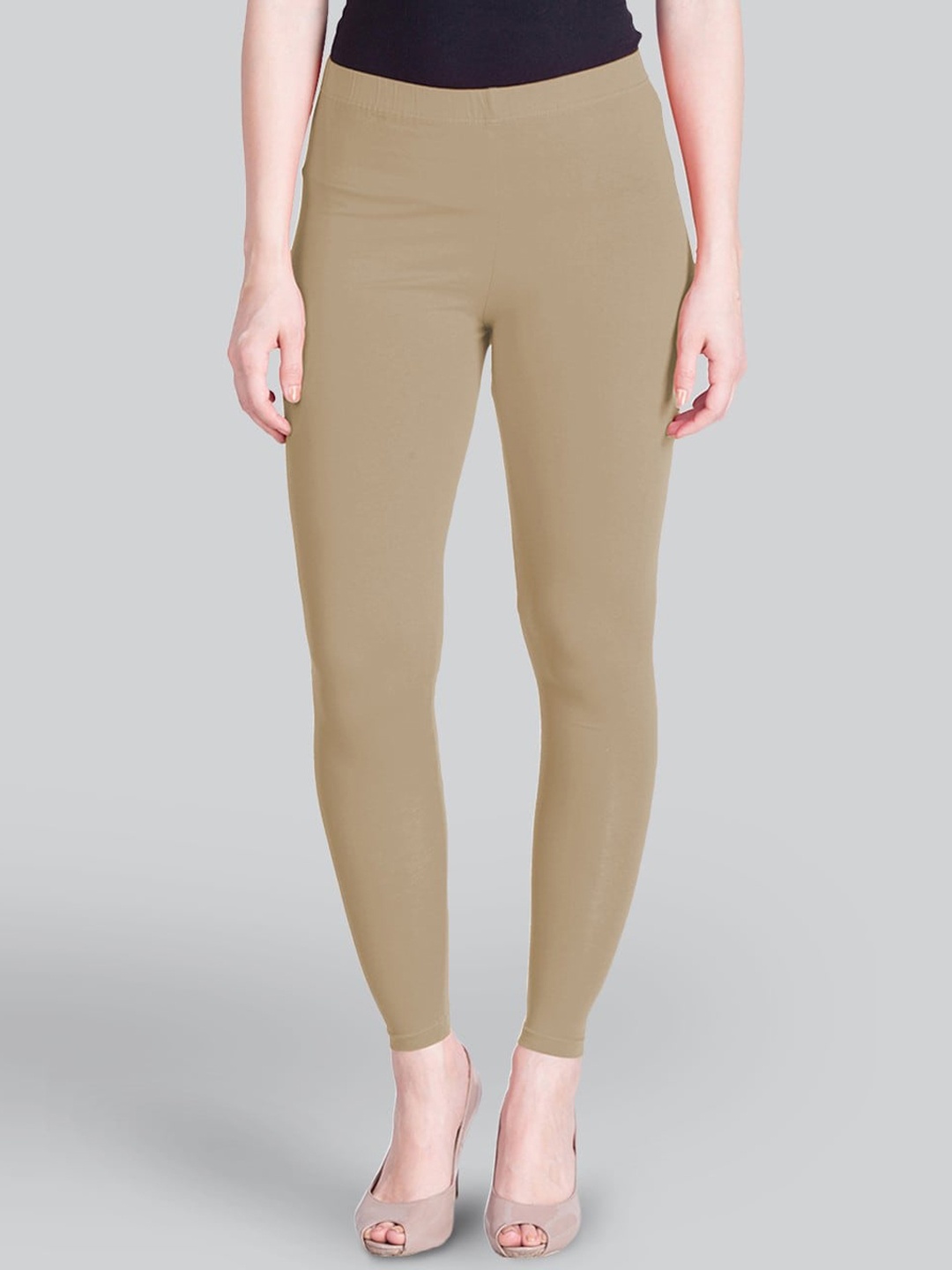 

LYRA Women 4-Way Stretch Ankle-Length Leggings, Brown