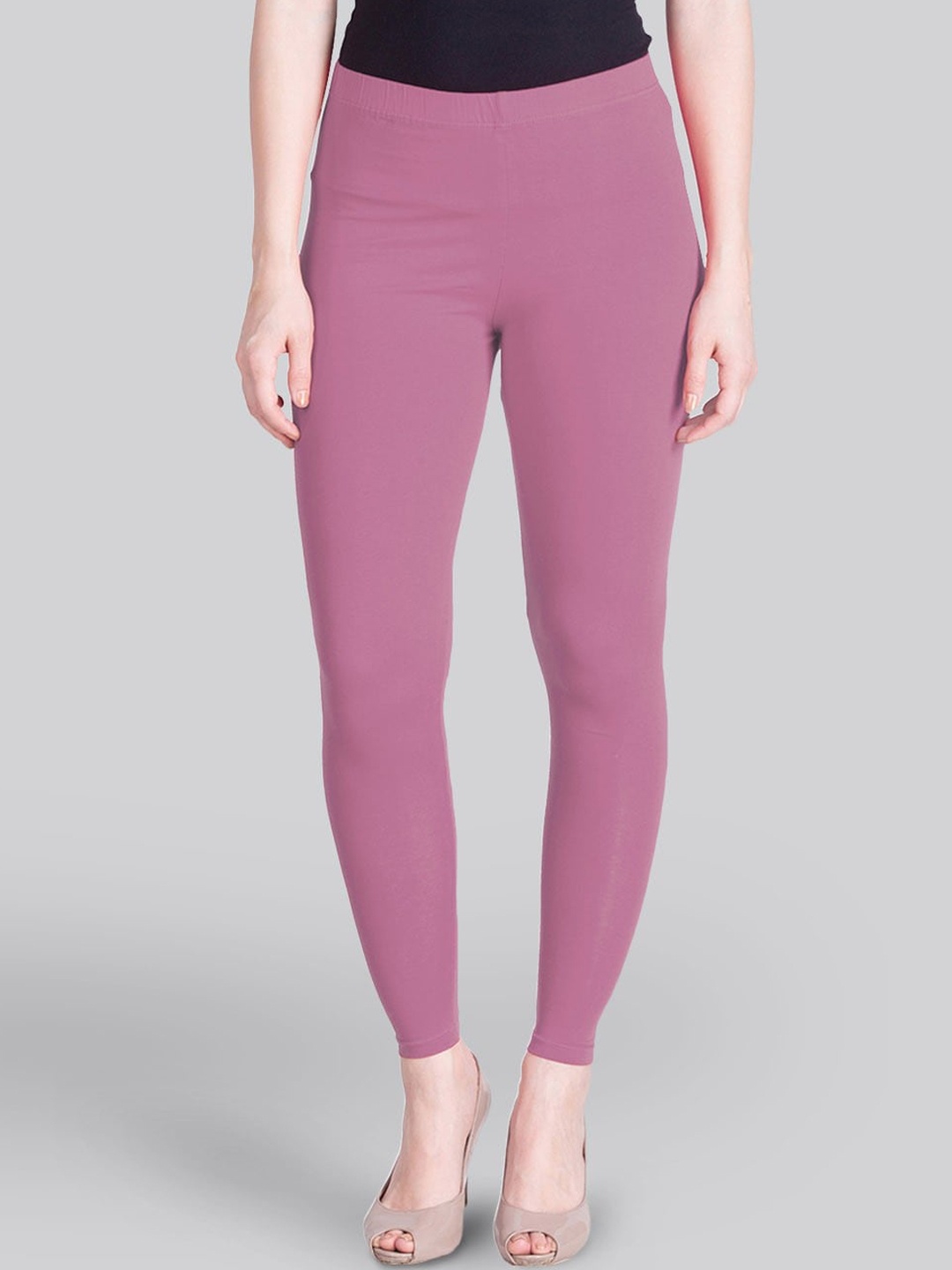 

LYRA Women 4-Way Stretch Ankle-Length Leggings, Mauve