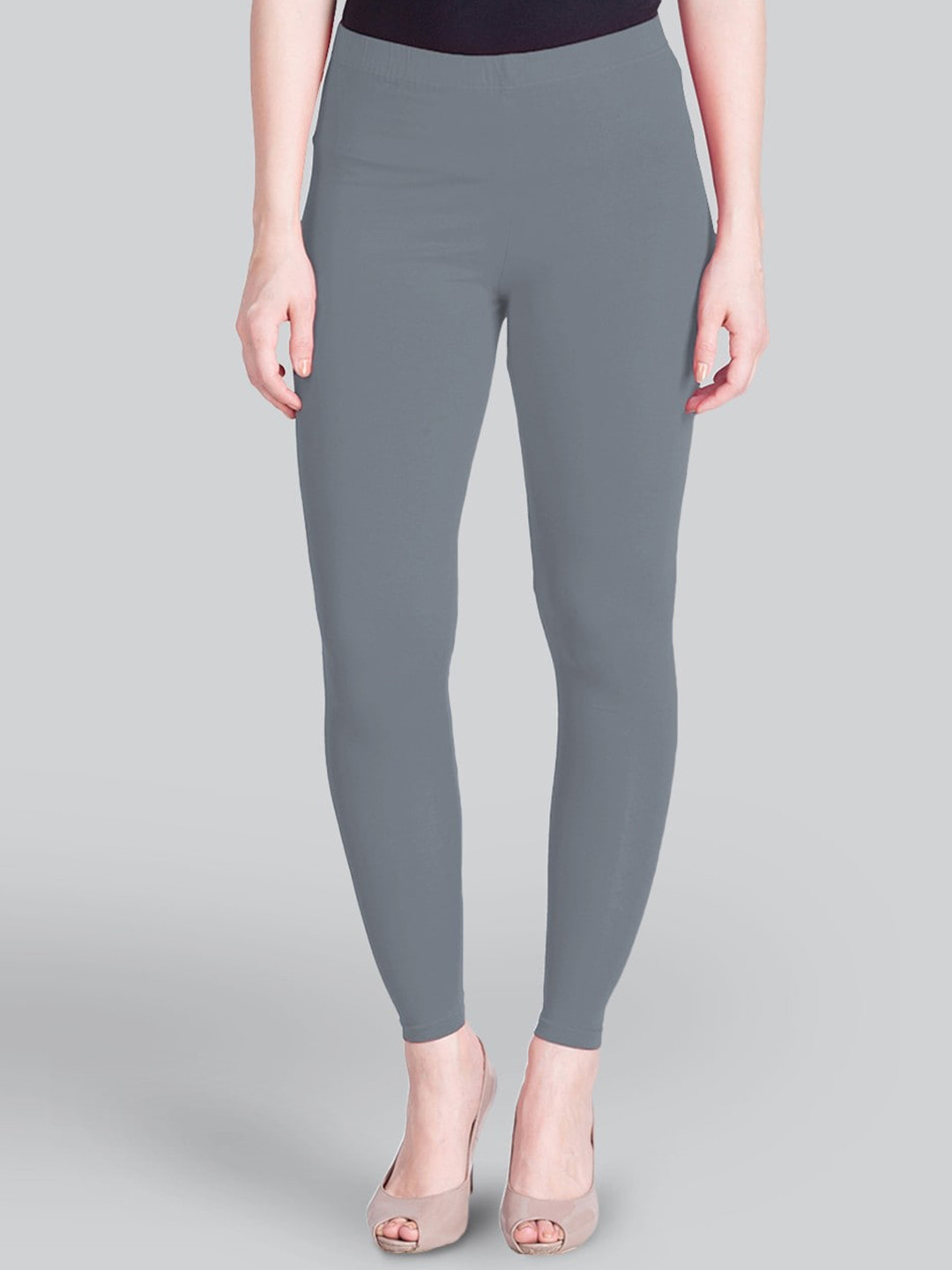 

LYRA Women 4-Way Stretch Ankle-Length Leggings, Grey