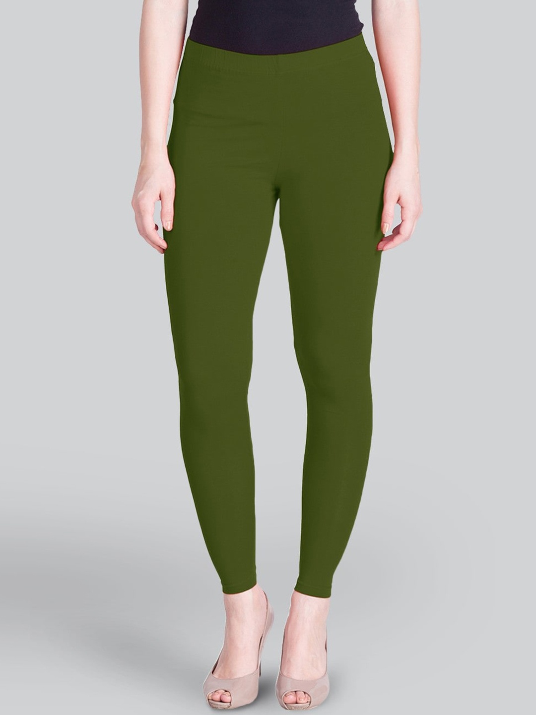 

LYRA Women 4-Way Stretch Ankle-Length Leggings, Green