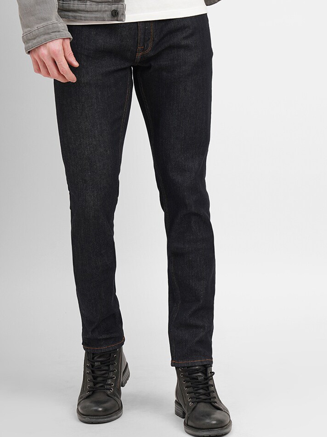 

Jack & Jones Men Skinny Fit Stretchable Cotton Jeans, Navy blue