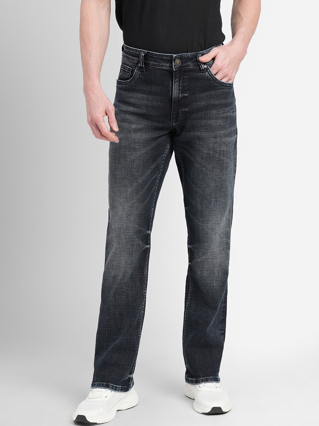 

Jack & Jones Men Slim Fit Light Fade Stretchable Cotton Jeans, Blue