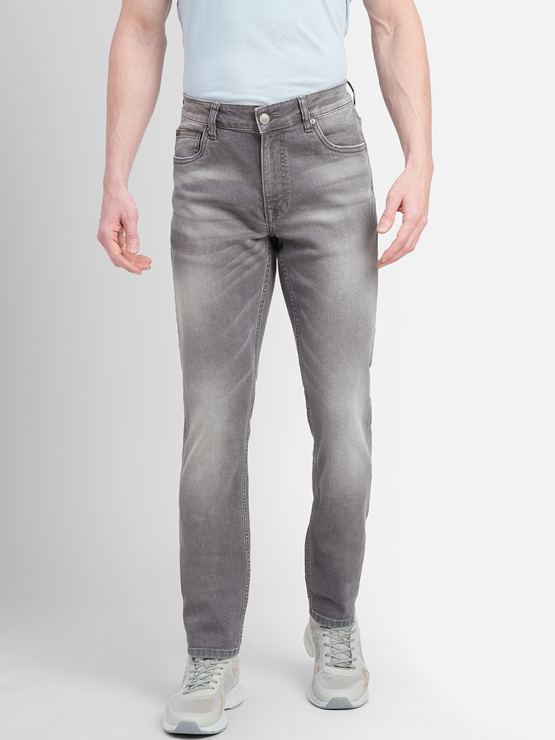 

Jack & Jones Men Skinny Fit Heavy Fade Cotton Jeans, Grey