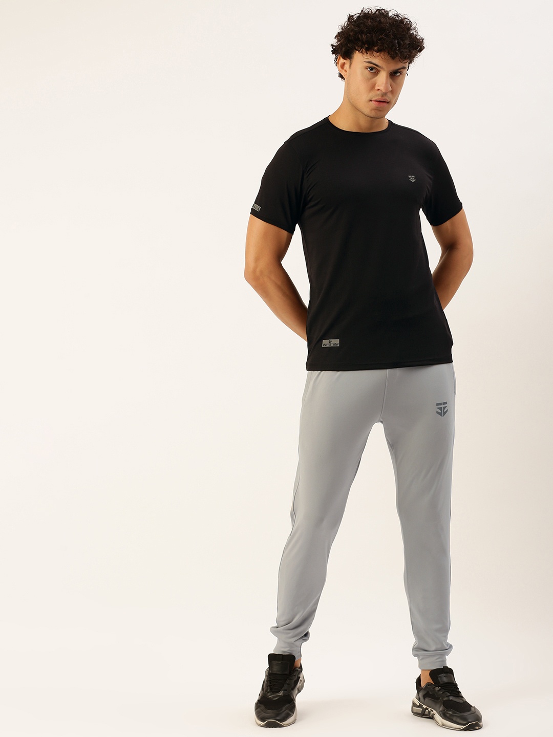 

Sports52 wear Men Brand Logo Printed Sport Tracksuit, Black