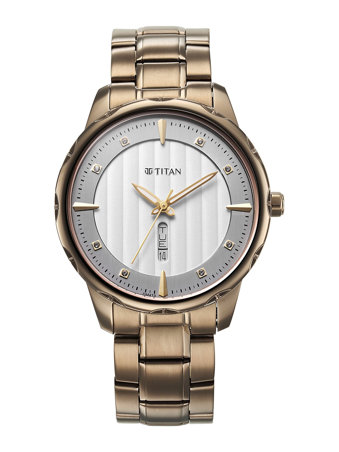 

Titan Men Dial & Stainless Steel Straps Analogue Watch 1875QM01, Bronze