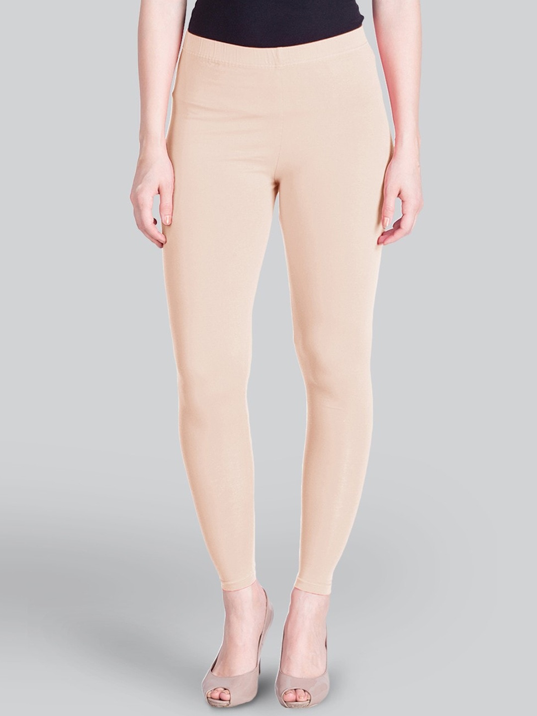 

LYRA 4-Way Stretch Ankle-Length Leggings, Beige