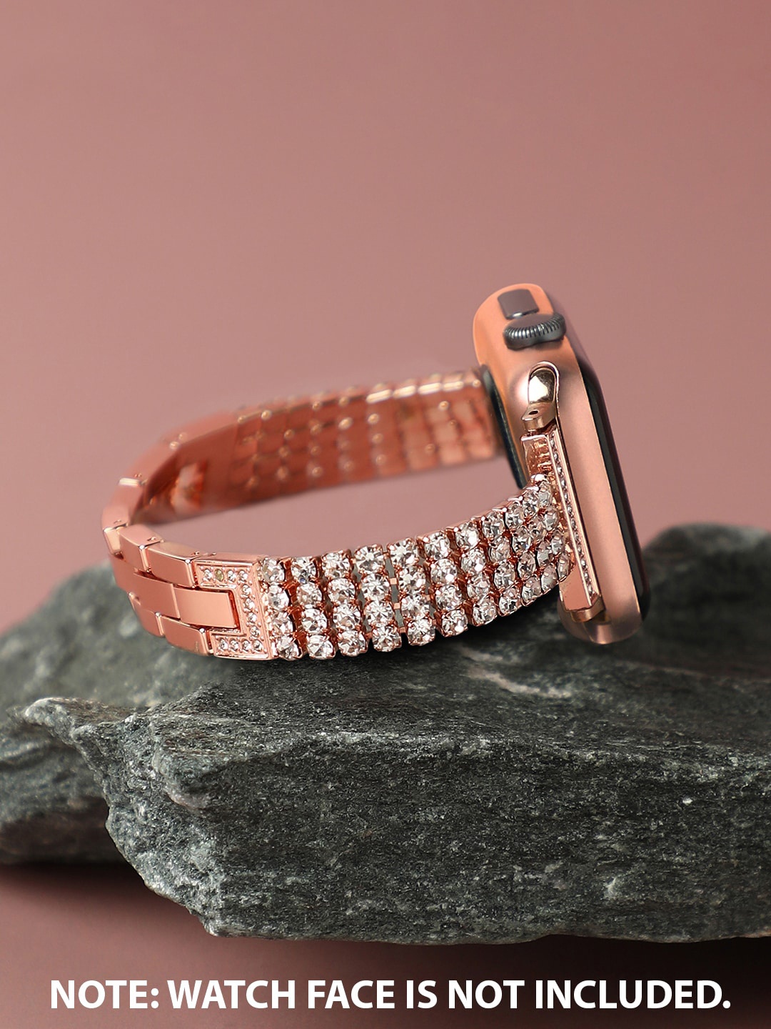 

HAUTE SAUCE by Campus Sutra Women Embellished Apple Watch Strap, Gold
