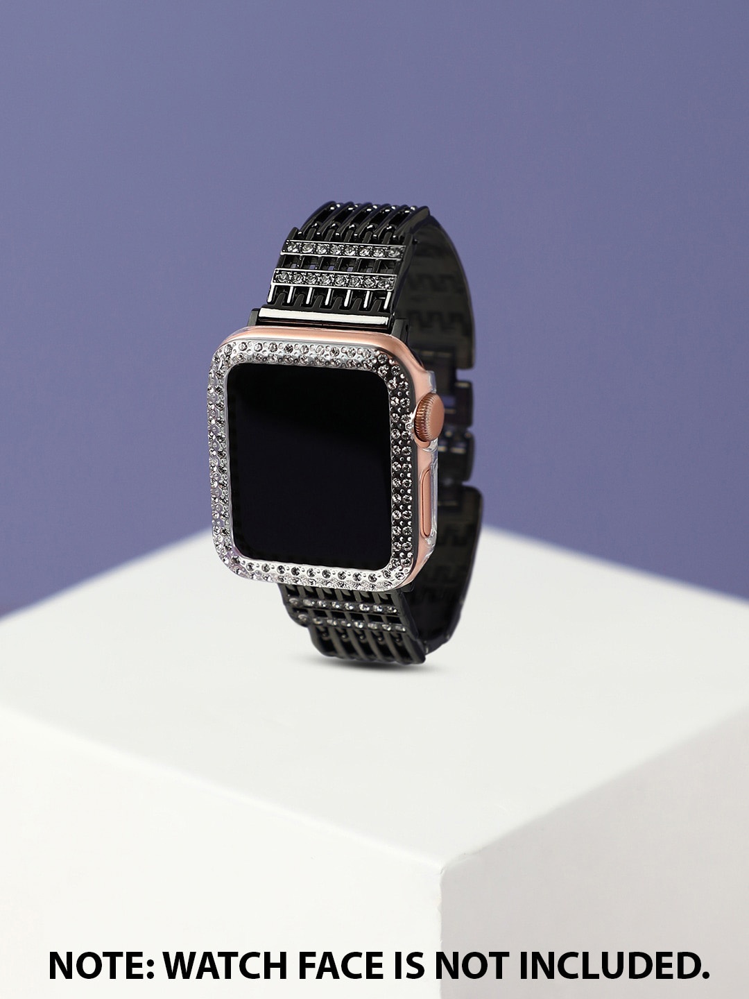 

HAUTE SAUCE by Campus Sutra Women Embellished Apple Watch Strap, Black