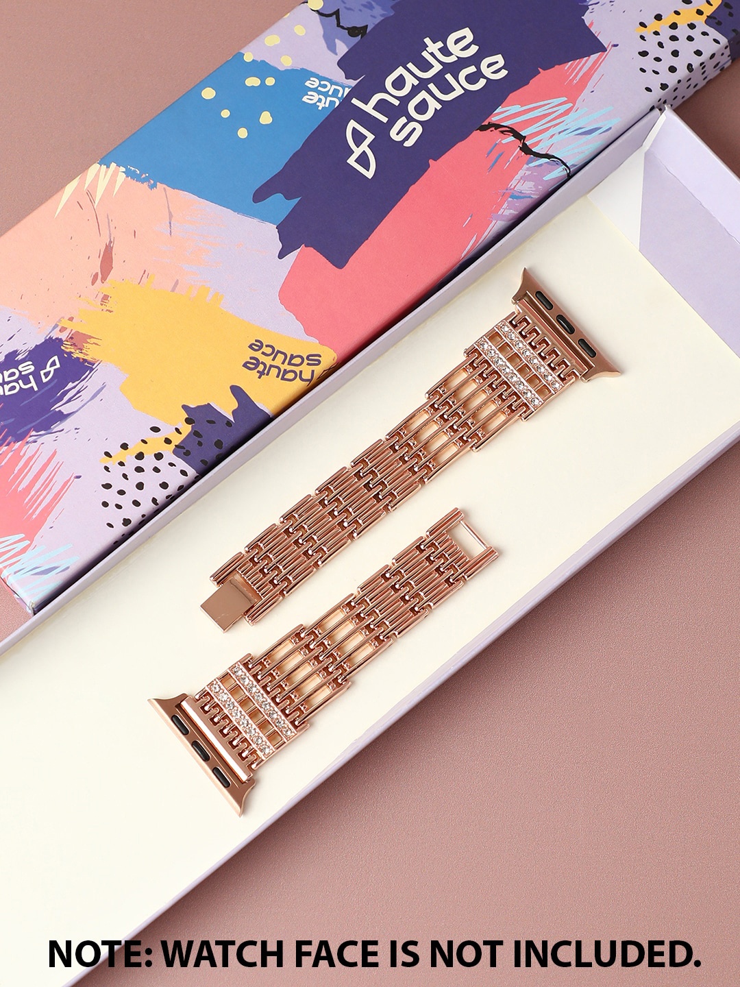 

HAUTE SAUCE by Campus Sutra Women Rose-Gold Plated Apple Watch Strap
