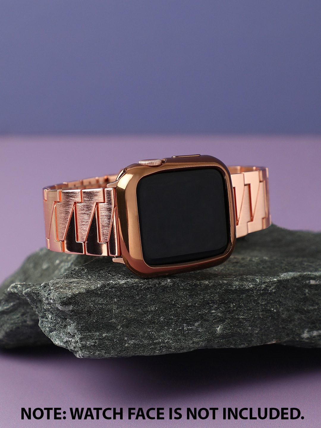 

HAUTE SAUCE by Campus Sutra Rose-Gold Plated Apple Watch Case With Strap