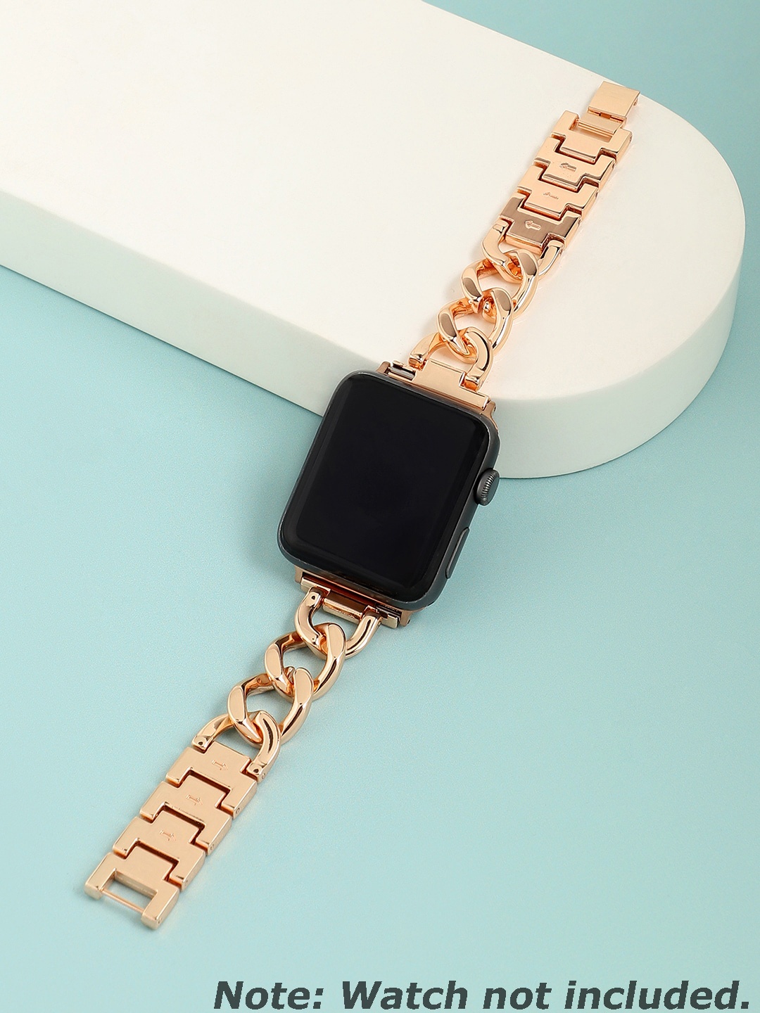 

HAUTE SAUCE by Campus Sutra Women Gold-Plated Stainless-Steel Apple Watch Straps