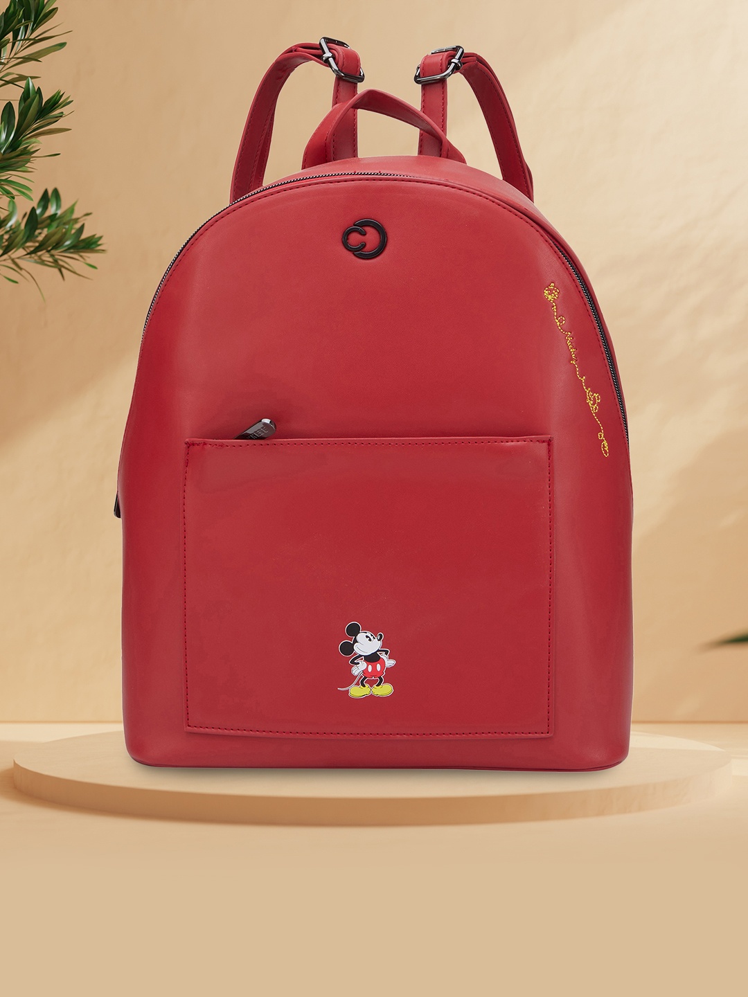 

Caprese Women Disney Inspired Mickey Mouse Printed Large Backpack, Red