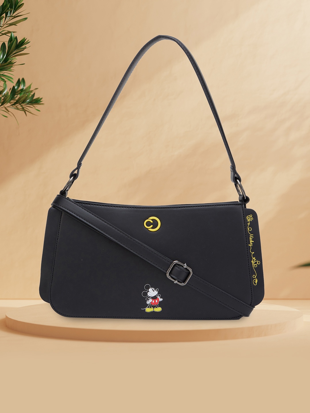 

Caprese Women Mickey Mouse Handheld Bag, Black
