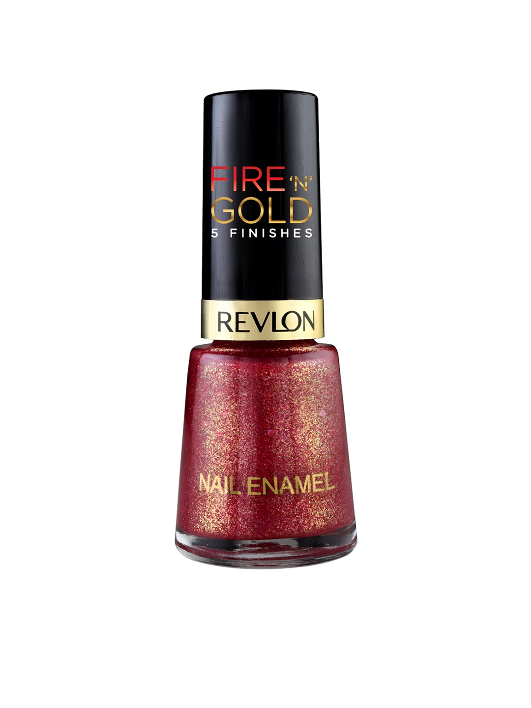 

Revlon Fire N Gold Chip Resistant Nail Enamel with Vitamin E 8ml - Red Grains 551, Maroon