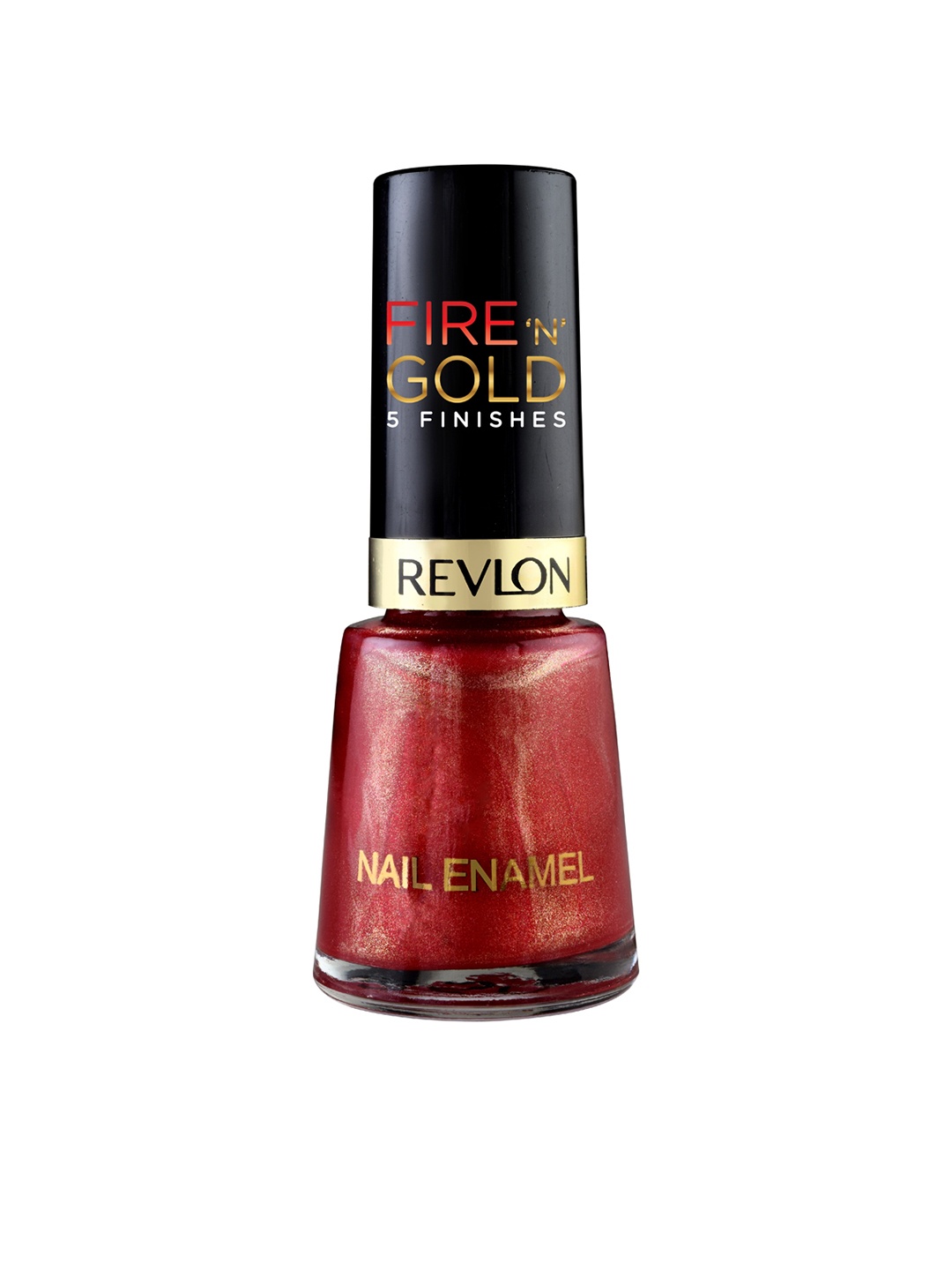 

Revlon Fire N Gold Chip Resistant Nail Enamel with Vitamin E 8ml - Red Metal 550, Maroon